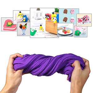 Luclay Fluffy Slime Stress Sollievo Giocattoli DIY Morbido profumato Viola - Ilgrandebazar