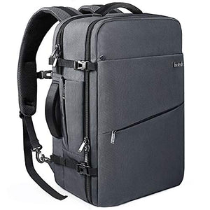 Inateck Zaino Viaggio 40L Uomo e Donna 17 pollici/40 L, Grigio scuro