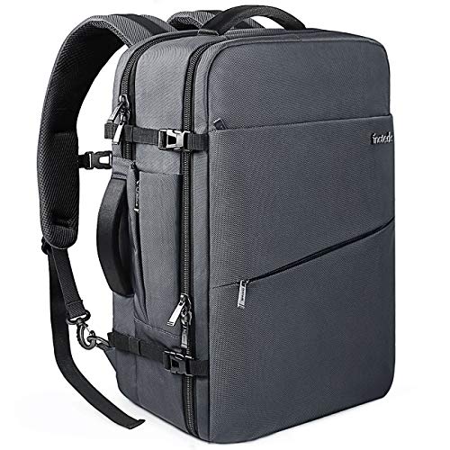Inateck Zaino Viaggio 40L Uomo e Donna 17 pollici/40 L, Grigio scuro