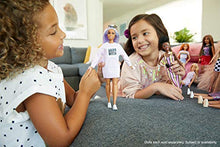 Carica l&#39;immagine nel visualizzatore di Gallery, Barbie- Fashionistas Bambola con Maglione Stampa, Capelli Viola e Occhiali... - Ilgrandebazar