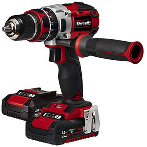 Einhell 4513861 Te-CD 18 Li-I Bl, Trapano a Percussione 2X2.0 Ah, Aluminio,... - Ilgrandebazar
