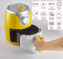 Carica l&#39;immagine nel visualizzatore di Gallery, Ariete 4615 Airy Fryer Mini, 1000 W, 2 Litri, Giallo