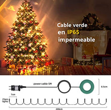 Carica l&#39;immagine nel visualizzatore di Gallery, Luci dell&#39;albero di Natale con anello, luci dell&#39;albero di Natale 400 LED 16 fili LED catena di luce, luce di Natale rete albero tenda LED albero mantello per la decorazione di Natale interno esterno…