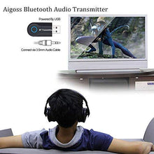 Carica l&#39;immagine nel visualizzatore di Gallery, Aigoss Trasmettitore Bluetooth, Aupolo Adattatore Wireless Portatile Nero - Ilgrandebazar