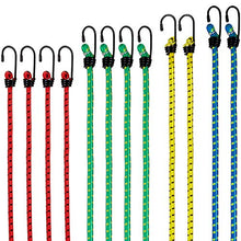 Carica l'immagine nel visualizzatore di Gallery, PRETEX Set da 12 Cavi Elastici Porta pacchi con Ganci, Extra Forte, Corda...