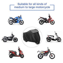 Carica l&#39;immagine nel visualizzatore di Gallery, Telo Coprimoto Impermeabile Per Esterno 210D Panno Oxford Nero - Ilgrandebazar