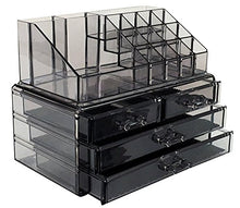 Carica l&#39;immagine nel visualizzatore di Gallery, Display4top cosmetico dell&#39; organizzatore di immagazzinaggio 4 cassetti in...