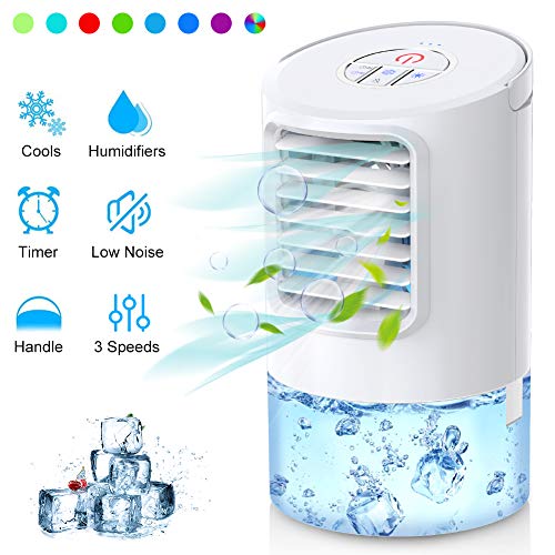 Mini Raffreddatore D'aria, Air Cooler Personale Condizionatori Ventilatore 3...