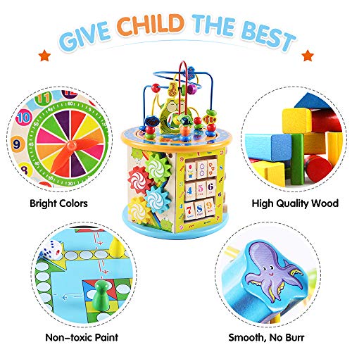 Ulmisfee Giochi Bimbi 1 Anno Educativi Legno Bambin Cubi Giochi –