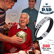 Carica l&#39;immagine nel visualizzatore di Gallery, Gkmamrg Padre Tags Regalo da Uomo, Bracciale con Dad Silicone Bracciali 21cm