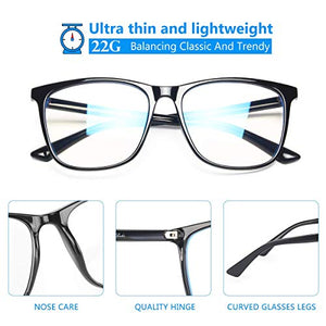 Livhò Occhiali luce blu per uomo donna | pc computer occhiali da Nero Chiaro - Ilgrandebazar