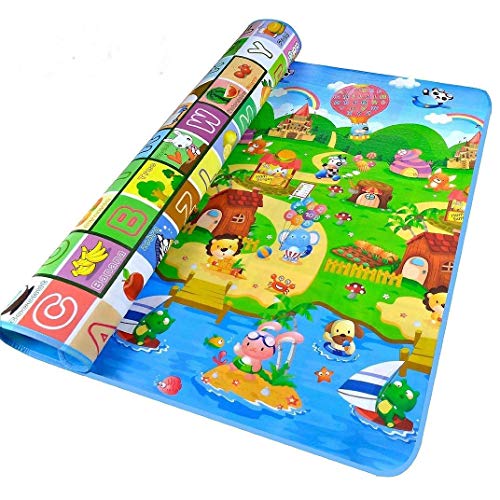 StillCool Tappeto Ripiegabile con Animali Tappetino Gioco per Bambini Green-L
