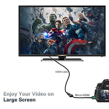 Carica l'immagine nel visualizzatore di Gallery, Cavo Micro HDMI a HDMI,GANA Adattatore Maschio a a - Ilgrandebazar