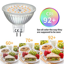 Carica l'immagine nel visualizzatore di Gallery, wowatt 6W Lampadina GU5.3 LED 12V Luce Calda 2800K Equivalente 80W Lampada Alogena Faretto MR16 CRI 92 Ra 720LM Spotlight LED GU5.3 Angolo a Fascio 120 °Nessun Sfarfallio Non Dimmerabile 6 Pezzi