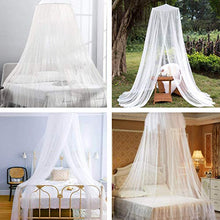 Carica l&#39;immagine nel visualizzatore di Gallery, QXMCOV Zanzariera Letto con Sospensione Installa Kit e Borsa Portatile,...