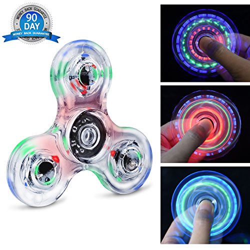 Quimat Fidget Spinner Hand Mano Luce LED UP Giocattoli da Dita edc... - Ilgrandebazar