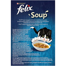 Carica l'immagine nel visualizzatore di Gallery, PURINA FELIX Soup Gatto Selezioni Miste con Manzo, Pollo, Tonno - 48...