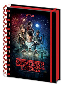 Stranger Things Notebook a Spirale, Multicolore, A5