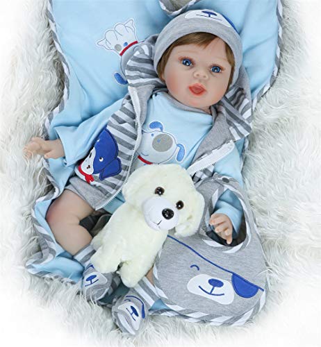 Reborn Bambola molle del bambino di simulazione silicone vinile 22...