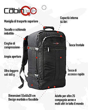 Carica l'immagine nel visualizzatore di Gallery, CABIN GO 5540 Zaino bagaglio a mano/cabina da viaggio leggero, Valigia Borsa da cabina 55x40x20 cm 44 litri.