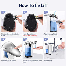 Carica l&#39;immagine nel visualizzatore di Gallery, Tesoky Dispenser Sapone Automatico 500ml/17oz, Gel Disinfettante...