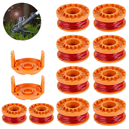 10pcs Rocchetti Filo Decespugliatore in Nylon 3m/1.65mm WORXWG163 WG180...