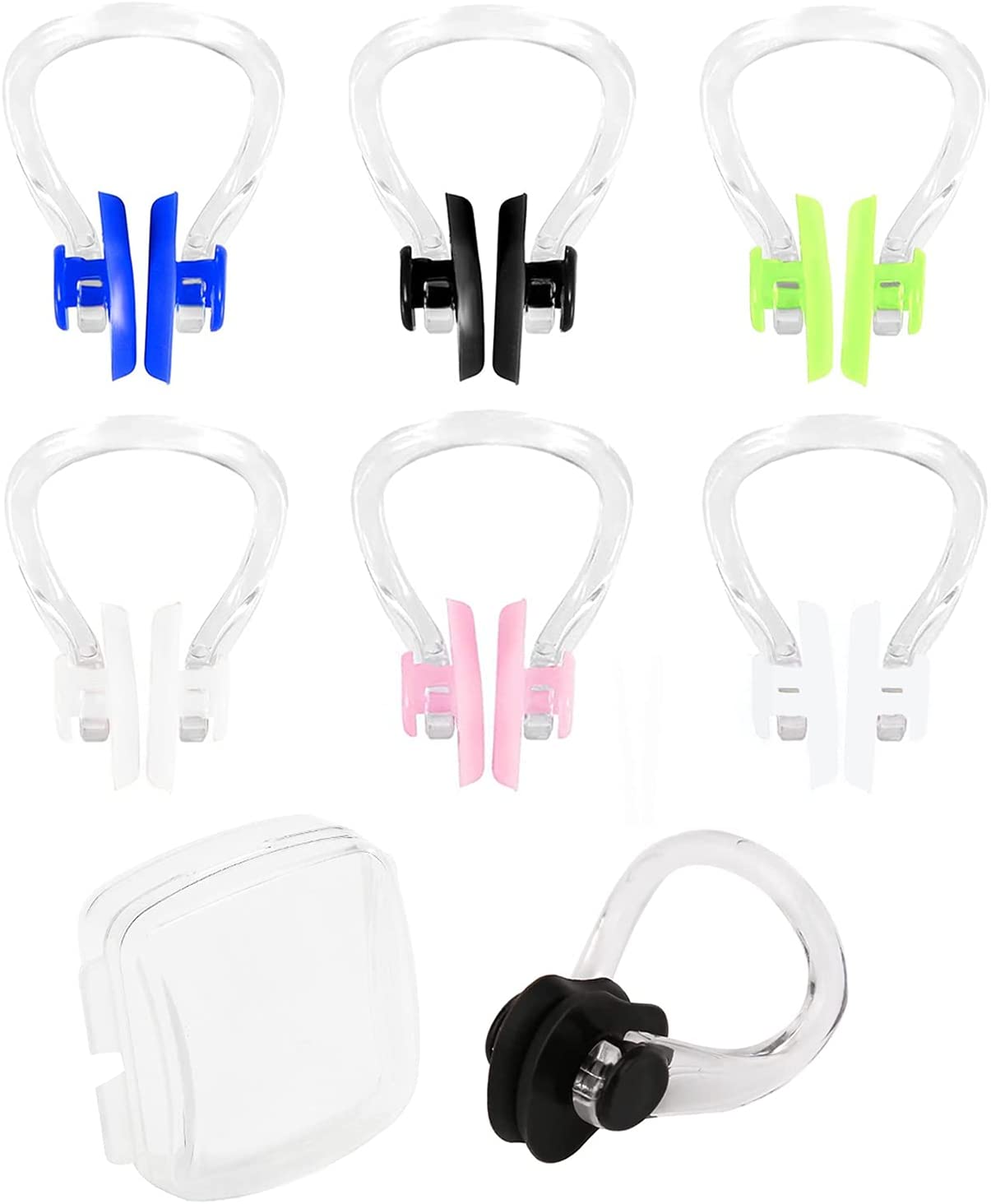 Hicarer 14 Pezzi Tappi per Naso Nuoto Naso Clip Nuoto Naso Protettore