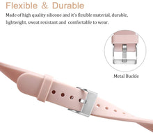 Carica l&#39;immagine nel visualizzatore di Gallery, OenFoto Sport Cinturino Fit Bit Versa &amp; Fit Bit Versa Lite Edition, Morbido Silicone Slim Thin Narrow Small Fascia Cinturino per Fit Bit Versa Smart Watch, Donna Uomo, Grande Piccolo