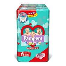 Carica l&#39;immagine nel visualizzatore di Gallery, Pampers Baby Dry Mutandino XL, 64 Pannolini, Taglia 6 (15+ Kg)