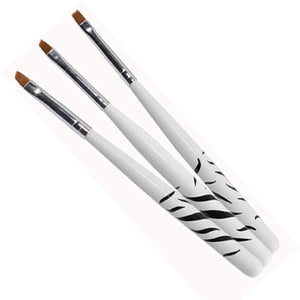 Gel UV per LED in fibra di vetro chiaro 30 ml incl. Set pennelli da
