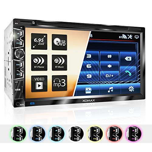XOMAX XM-2D6907 Autoradio con mirrorlink, Schermo Touch Screen da 17,7 cm /...