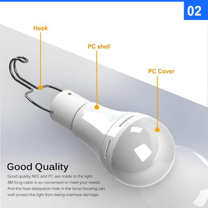 Lampadina a LED ad energia solare, Konesky lampada a sospensione telecomando