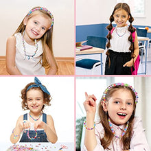 Carica l'immagine nel visualizzatore di Gallery, Bubble pig, Bambini,600 PCS Perline Colorate dei Bambini Fare Gioielli Braccialetti Necklace Kit Perline Lettere per Ragazze