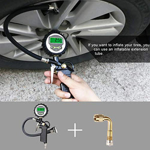 URAQT Manometro Digitale Pressione, Pressione Gomme Pneumatici LCD... - Ilgrandebazar
