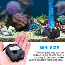 Carica l&#39;immagine nel visualizzatore di Gallery, Maxesla Pompa Sommergibile Mini Acqua con 300L/H + 12Luce - Ilgrandebazar