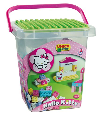 COSTRUZIONE Unico Hello Kitty-Secchio Grande 104pz 8662 - Ilgrandebazar