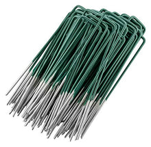 Carica l'immagine nel visualizzatore di Gallery, GardenMate 50x Picchetti di Ancoraggio in Acciaio zincato a Caldo per Erba...