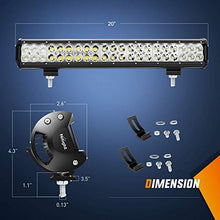 Carica l'immagine nel visualizzatore di Gallery, Nilight LED 20 pollici 126w Lampada da lavoro a Spot combinato...