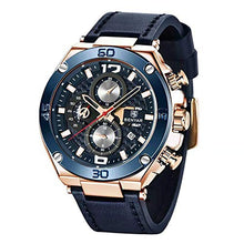 Carica l&#39;immagine nel visualizzatore di Gallery, Orologio uomo BY BENYAR Cronografo Analogico Impermeabile Orologi Blackblue - Ilgrandebazar