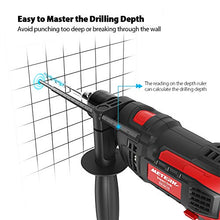 Carica l&#39;immagine nel visualizzatore di Gallery, Trapano elettrico, Meterk 850w 3000 RPM a Percussione, martello e... - Ilgrandebazar