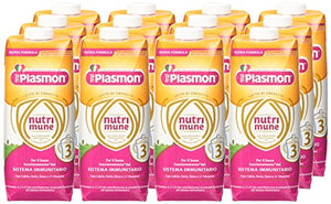 Plasmon Latte Liquido Nutri Mune 3, Confezioni da 12 (12 x 500 ml)