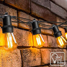 Carica l&#39;immagine nel visualizzatore di Gallery, Catena Luminosa Esterno,OxyLED 39 Metri Luci Natale Bianco Caldo-39m