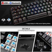 Carica l&#39;immagine nel visualizzatore di Gallery, Urchoiceltd RGB Tastiera meccanica, tastiera (nero) interruttore blu