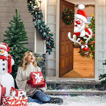 Carica l'immagine nel visualizzatore di Gallery, Hyakoz Decorazioni Natalizie per Porta, Babbo Natale Renne Sfondo Porta Copriporta Natalizio Appendere Striscione Natale Decorazioni per Porte, Pareti, Finestra, Festa di Natale 90 X 200cm