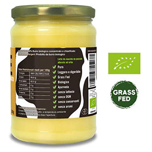 Ghee biologico 500g - burro chiarificato secondo l’antica ricetta Ayurvedica...