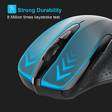 Carica l&#39;immagine nel visualizzatore di Gallery, TECKNET Mouse Bluetooth Wireless per Windows e Mac, 2600DPI, Grey