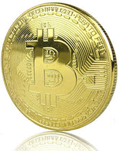 Carica l&#39;immagine nel visualizzatore di Gallery, LZWIN Rexul - 1 Moneta Bitcoin, placcata in Oro, Collezione Fisica di Monete... - Ilgrandebazar