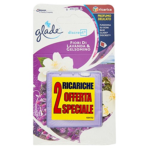 Glade Discreet Doppia Ricarica - Fragranza Fiori di Lavanda e Gelsomino