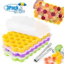Carica l&#39;immagine nel visualizzatore di Gallery, Zaloife Stampo Ghiaccio, 3pcs Stampi Ghiaccio Silicone, Cubetti Ghiaccio,...