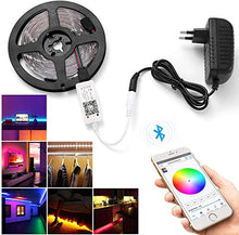 Carica l&#39;immagine nel visualizzatore di Gallery, Striscia LED RGB Bluetooth Strisce 5M 150 con Led 5m